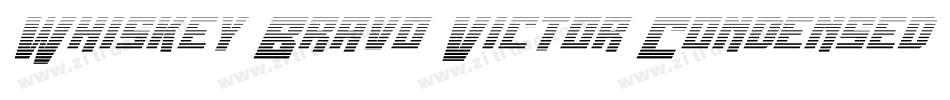Whiskey Bravo Victor Condensed字体转换